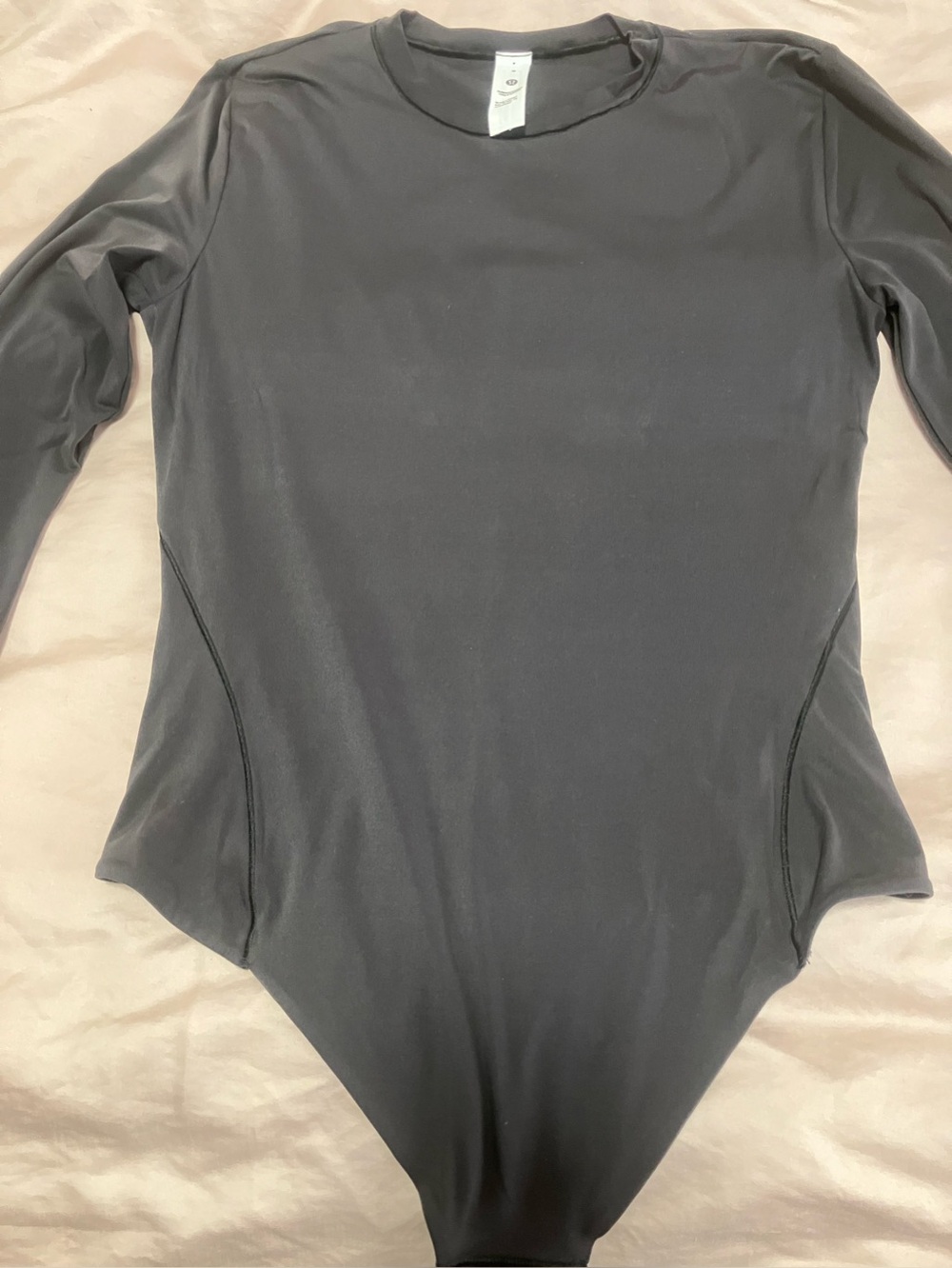 Lululemon Wundermost Crewneck Long Sleeve Bodysuit - size M, Black